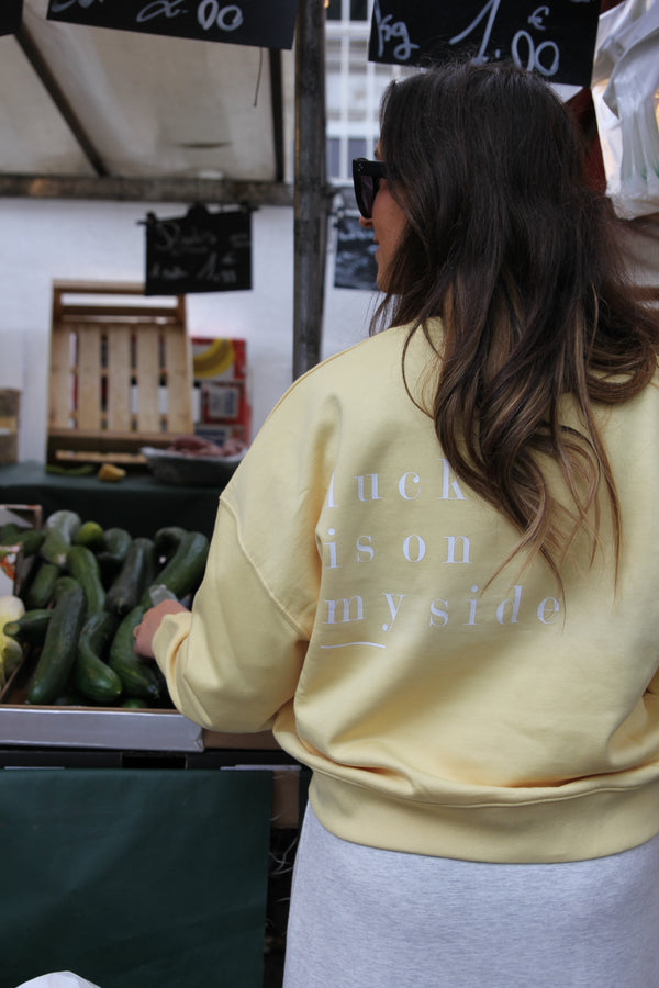 Luck is on my side | soft yellow
